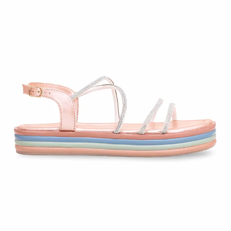 Peach Formal Sandal PU0328 Sustainable Shoe Design  