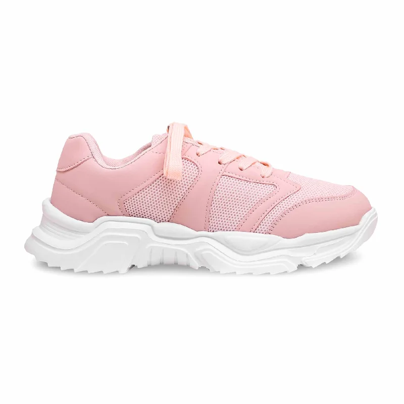 Pink Casual Sneaker AT7266 Business Monk Strap Style  