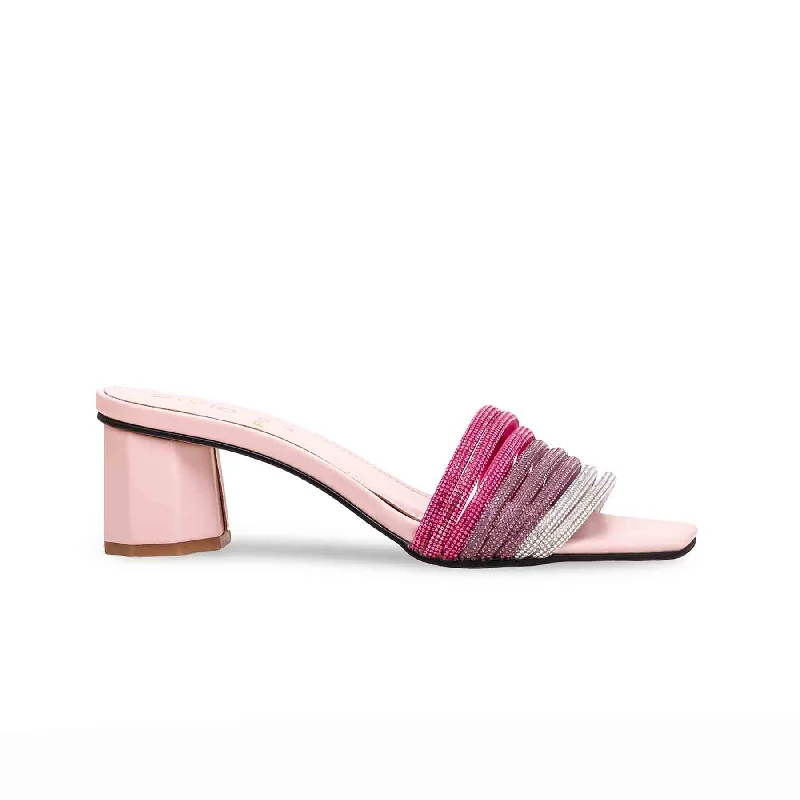 Pink Fancy Slipper FN7801 Moccasin Soft - Sole Style  