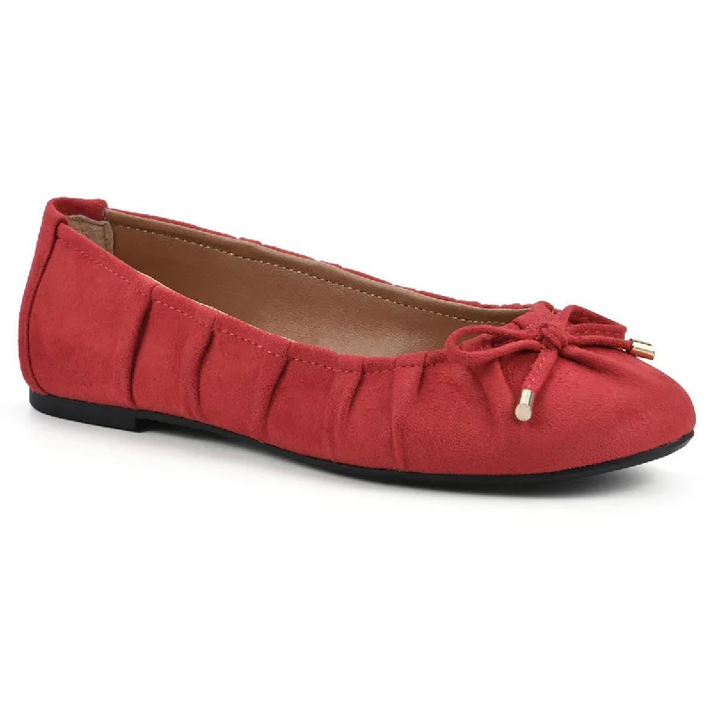 Sakari Womens Bow Ballet Loafers