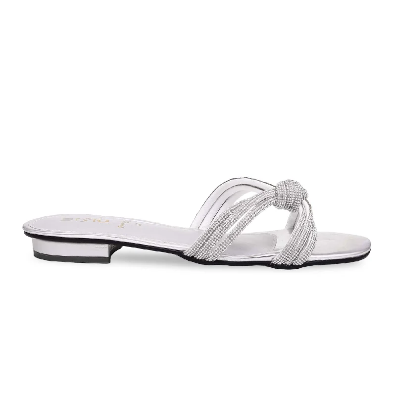 Silver Fancy Slipper FN7856 Performance Running Sneaker Look  