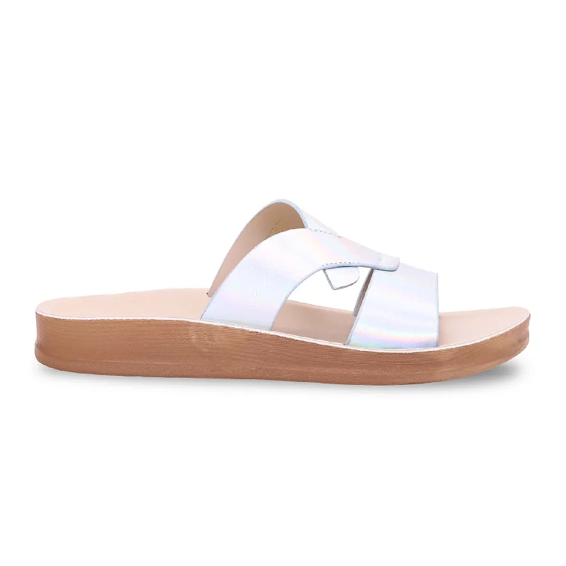 Sky Blue Casual Softys CL5395 Striped Shoe Style  