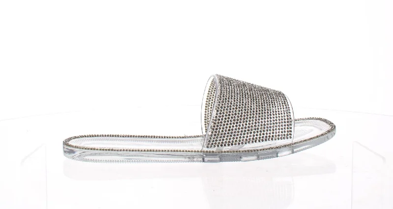 Steve Madden Womens Slide Sz 7 Checkered Shoe Pattern Look  