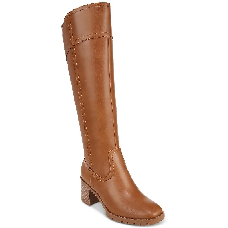 Style & Co. Womens Colett Faux Leather Square Toe Knee-High Boots