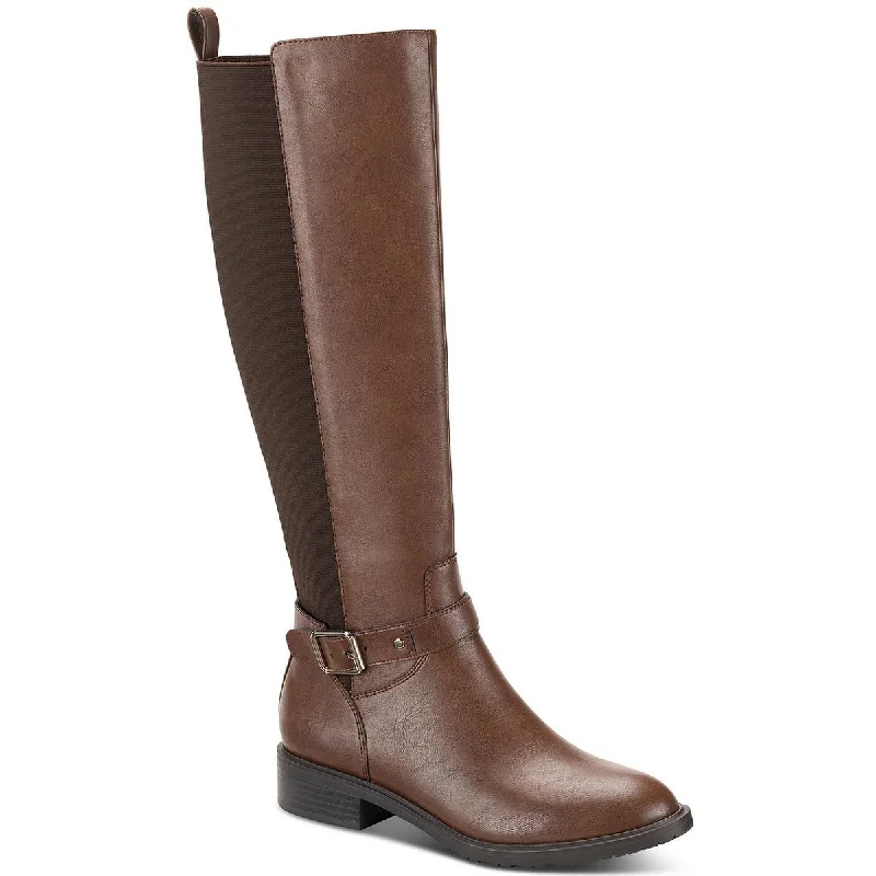 Style & Co. Womens Valenciaa Faux Leather Tall Knee-High Boots