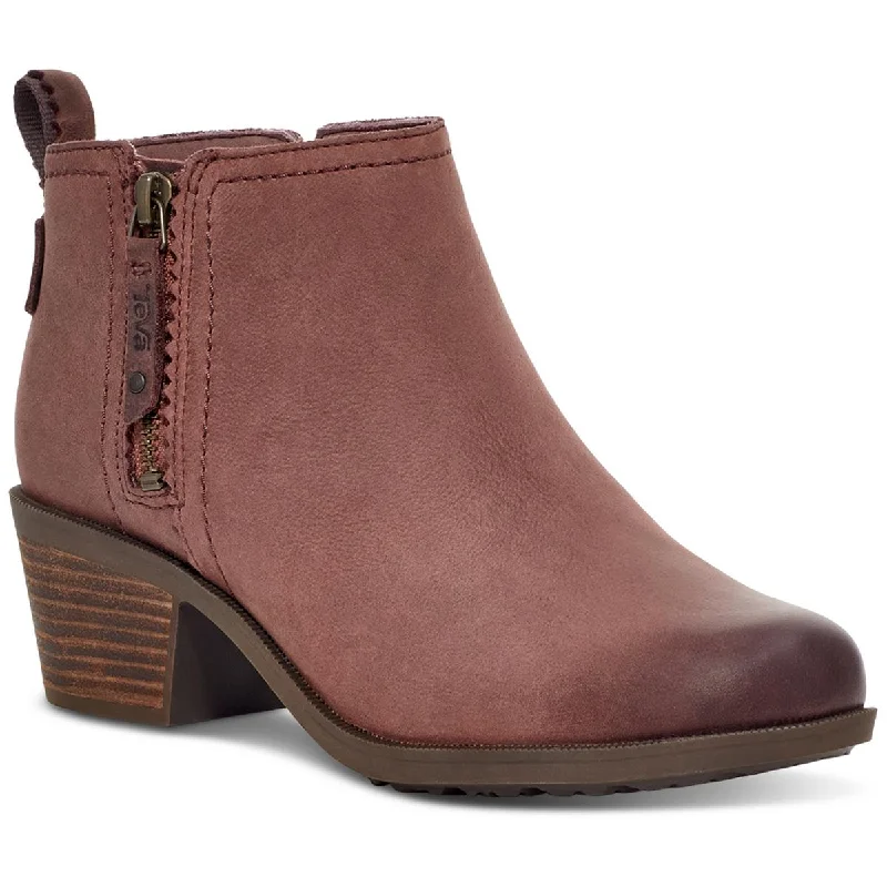 Teva Womens Anaya Leather Booties Ankle Boots