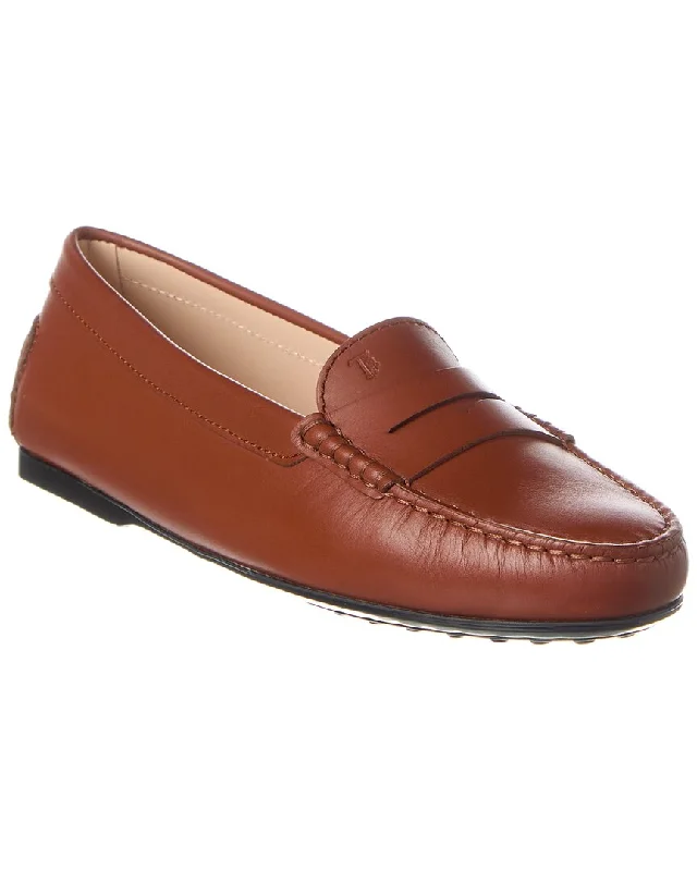 TOD’s Logo Leather Loafer