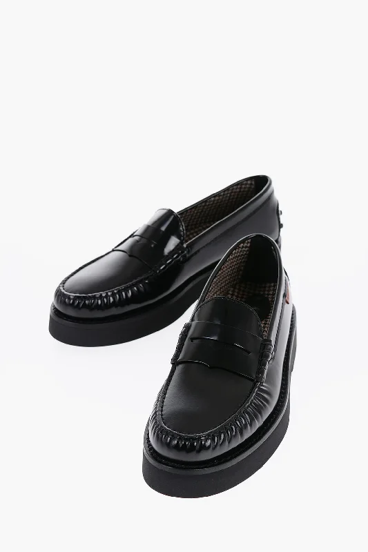 Tod's Patent Leather Penny Loafers