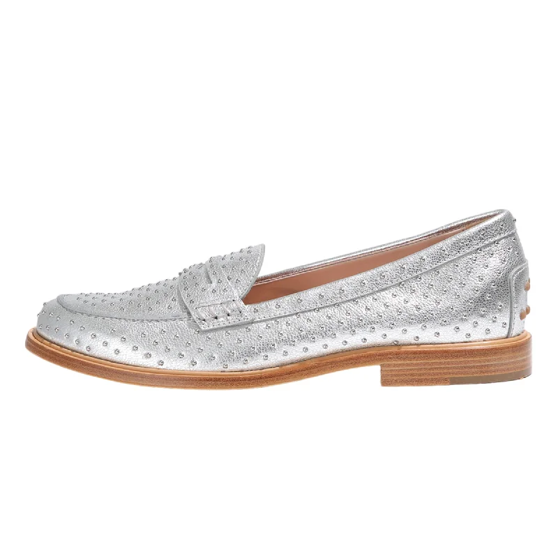 Tod's Studded Leather Loafers