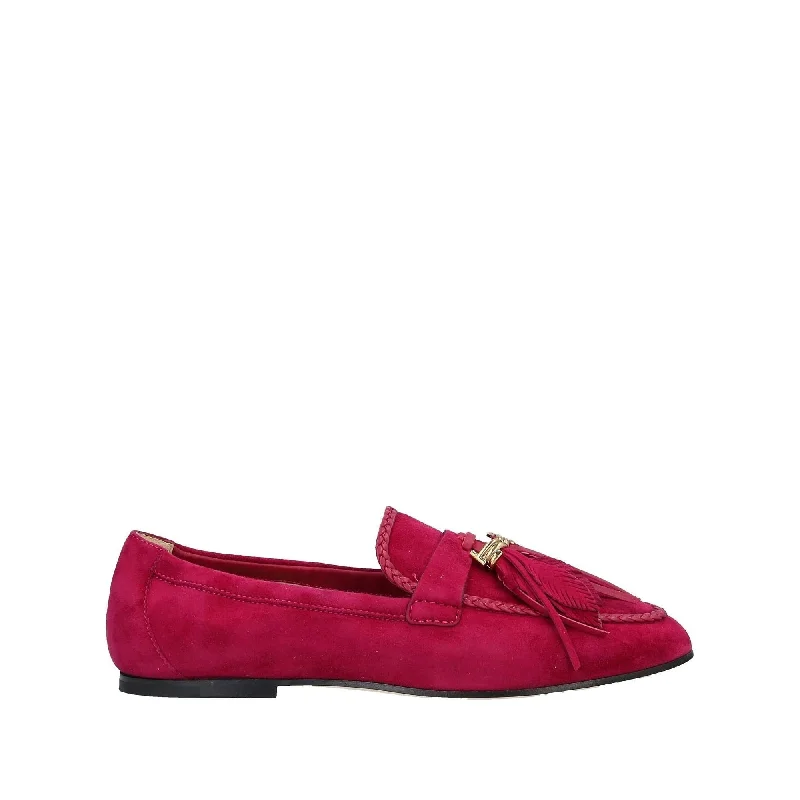 Tod's Tassel Design Suede Loafers