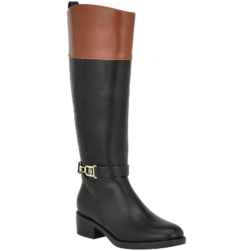 Tommy Hilfiger Womens Ionni Almond Toe Tall Knee-High Boots