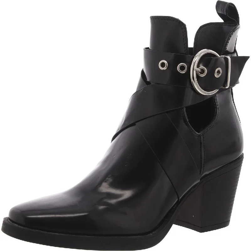 Truffle Collection Womens Kath Patent Dressy Ankle Boots