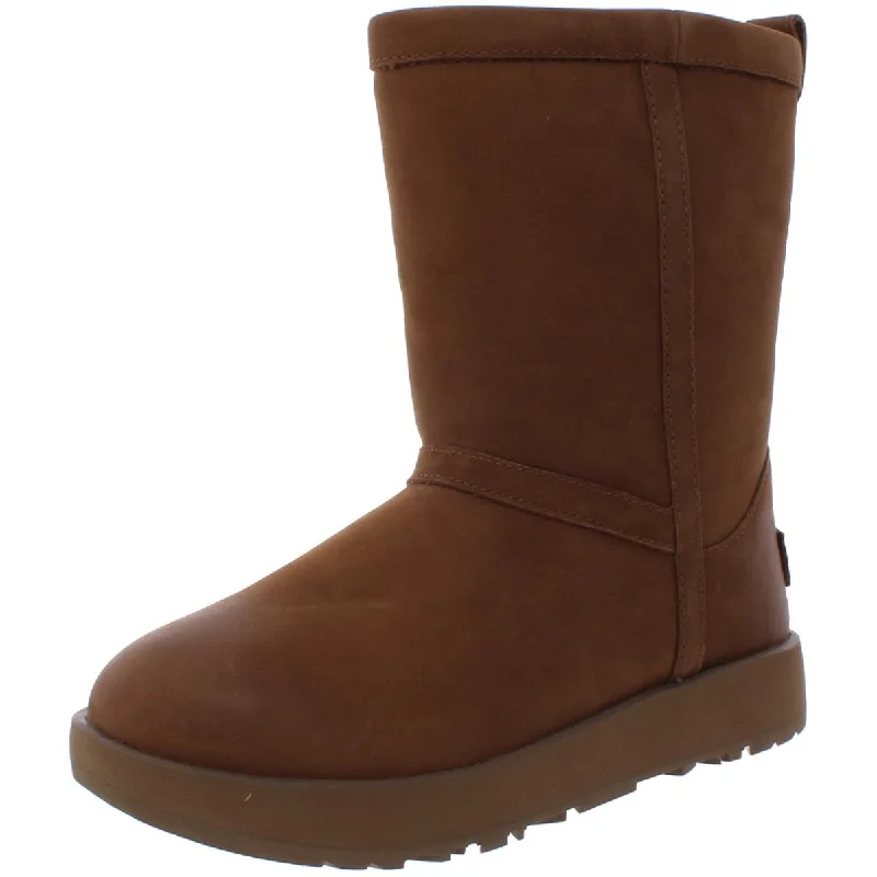 Ugg Womens Classic Short Leather Waterproof Winter Boots