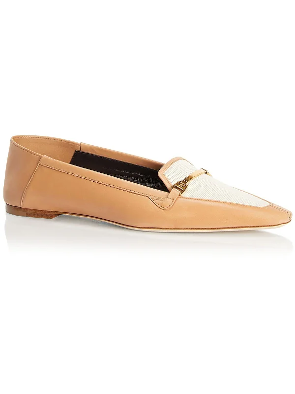 Womens Faux Leather Slip On Loafers