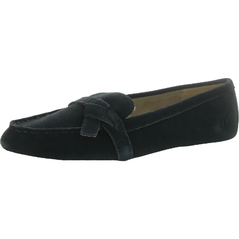 Womens Leather Slip On Loafers