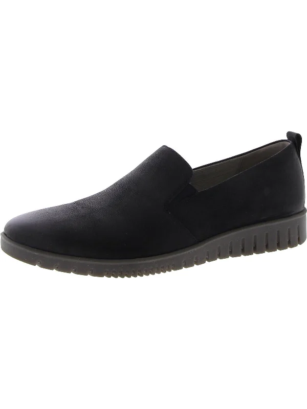 Womens Leather Slip-On Loafers