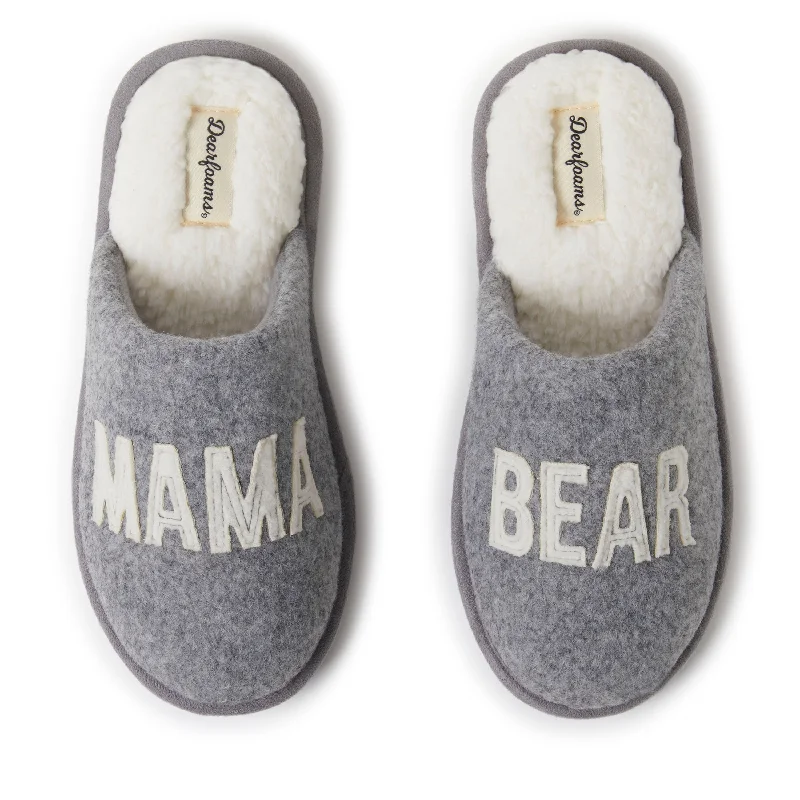 Dearfoams Women's Carley Mama Bear Mom Scuff Slipper