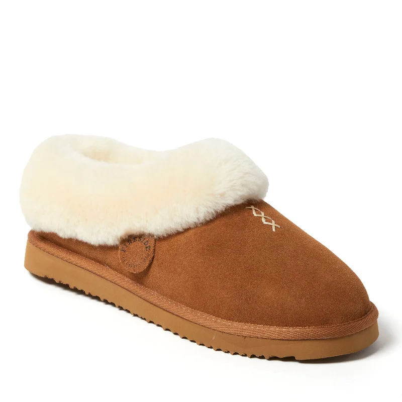 Fireside by Dearfoams Adelaide Genuine Shearling Clog