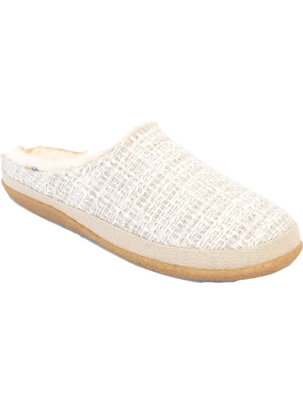 Ivy Womens Faux Fur Casual Slide Slippers