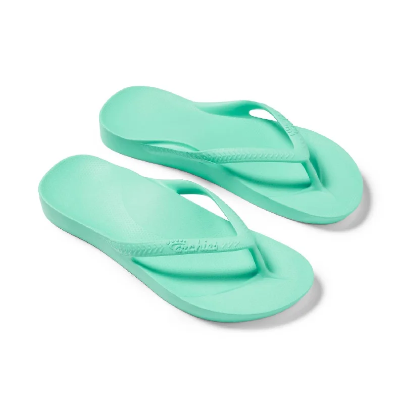 Women's Arch Support Flip Flops In Mint