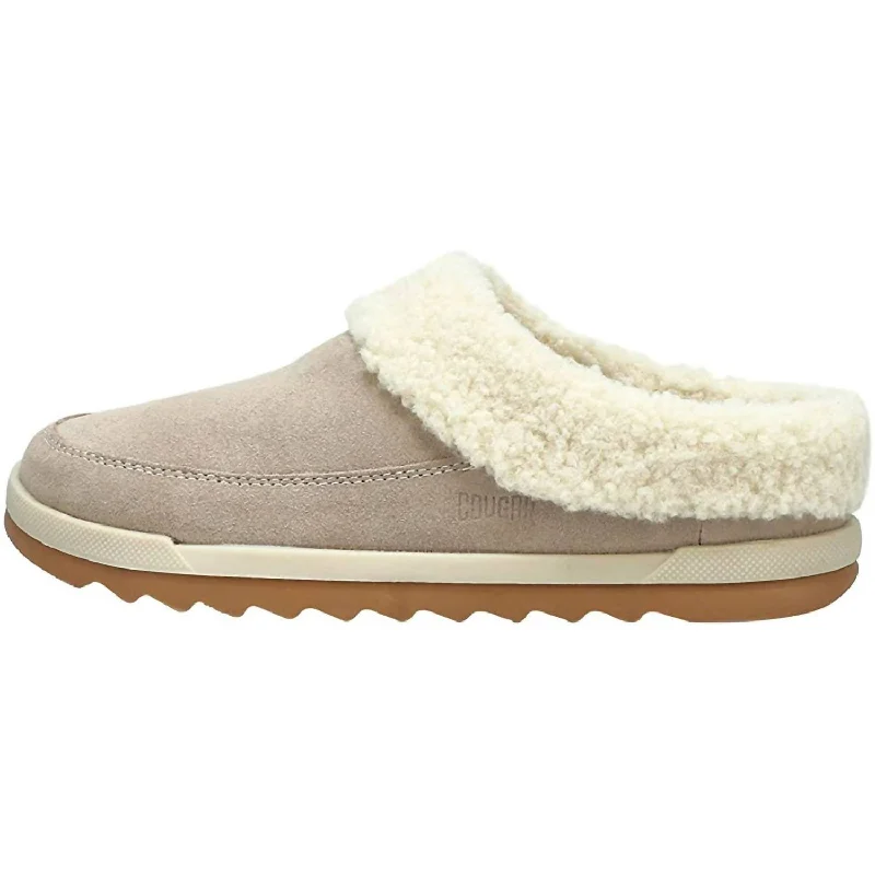 Women's Liliana Suede Slipper In Stone/mushroom Suede