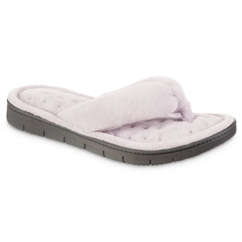 Women's Recycled Aster Thong Slipper In Thistle