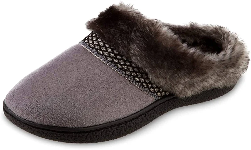 Women's Recycled Microsuede Mallory Hoodback Slipper In Ash