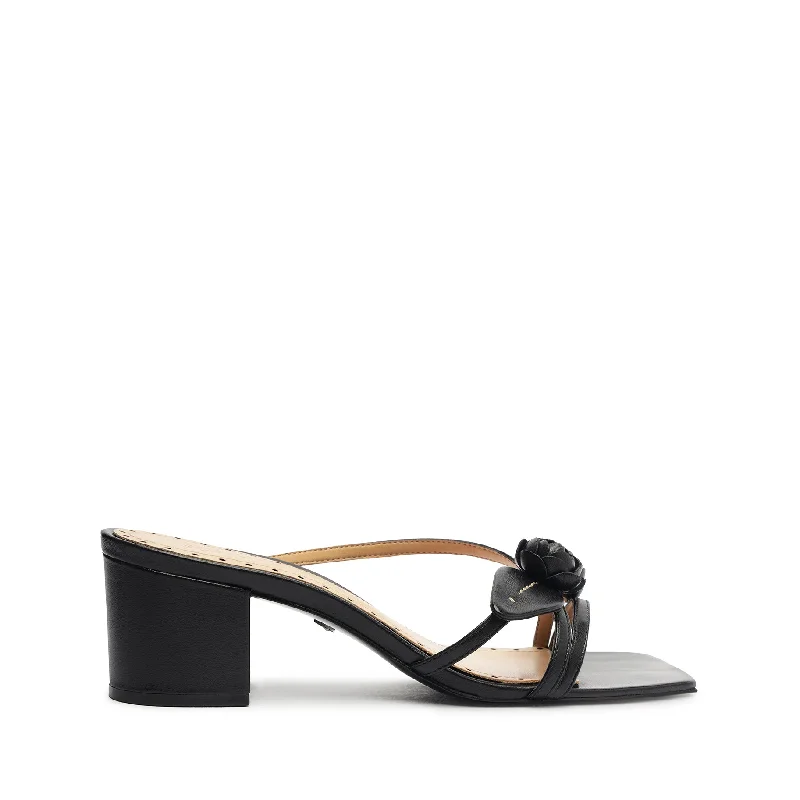 Alma Nappa Leather Sandal Rubber - Sole Plimsoll Look  