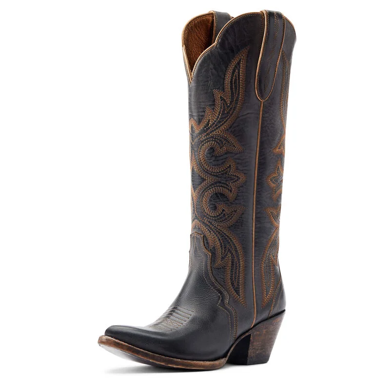 Ariat Ladies Belinda StretchFit Western Boot-10044414 Memory - Foam Slipper Look  