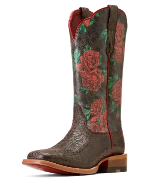 Ariat Ladies Frontier Farrah Western Boot-10046892 Comfortable Derby Style  