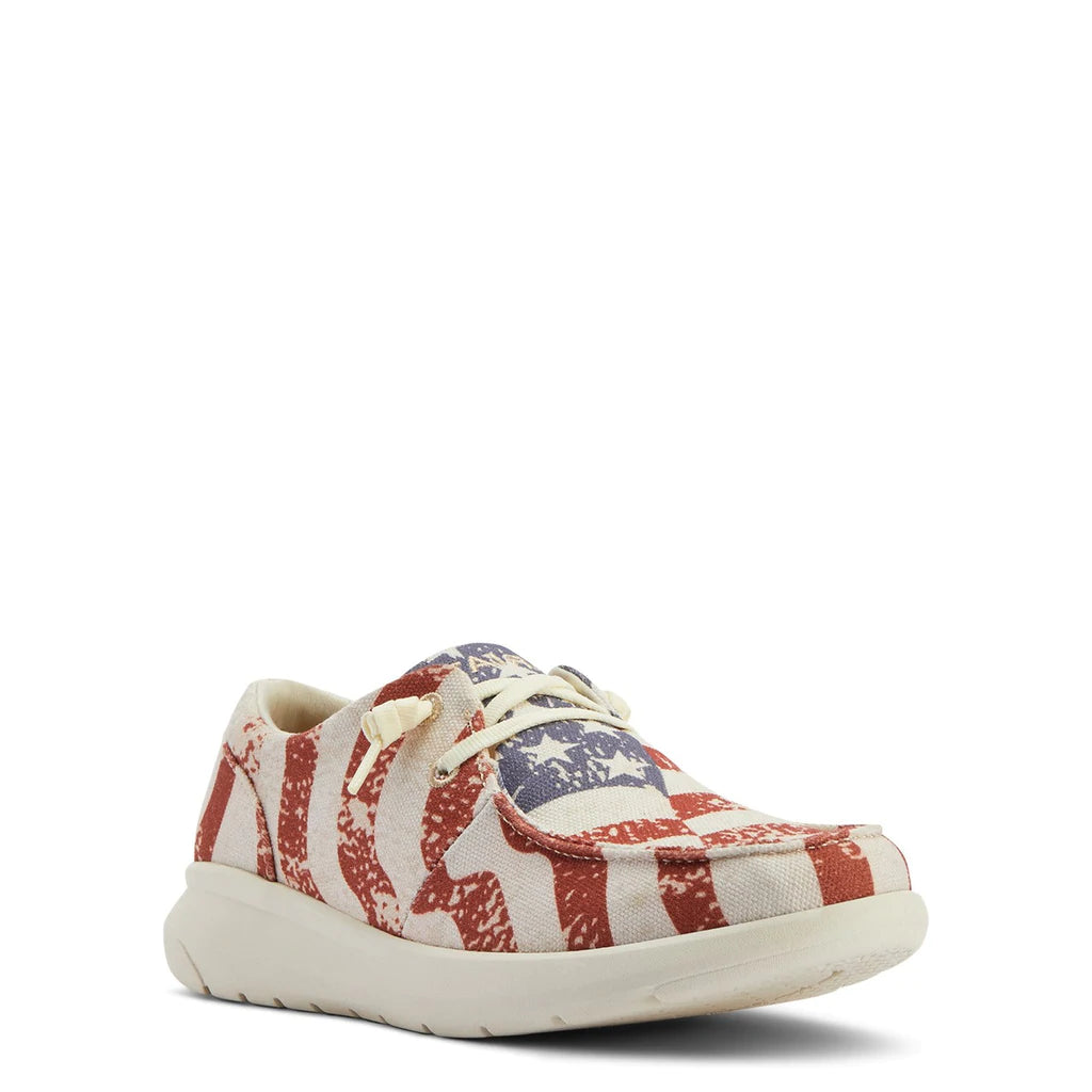 Ariat Ladies Hilo Distressed Flag Slip On Shoes 10040317 Suede Desert Boot 