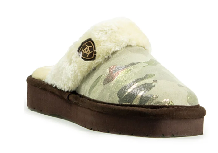 Ariat Ladies Jackie Camouflage Square Toe Slippers - AR4420-300 Victorian - Era Boot Style Ariat Ladies Jackie Camouflage Square Toe Slippers - AR4420-300 Victorian - Era Boot Style