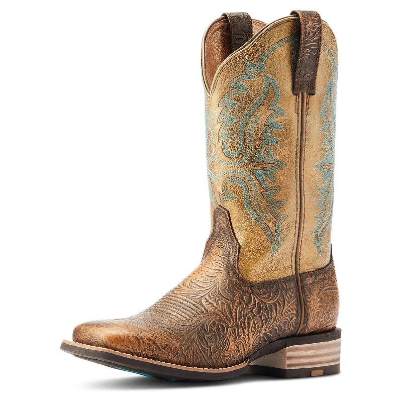 Ariat Ladies Olena Western Boot-10044442 Paisley Print Shoe Design  