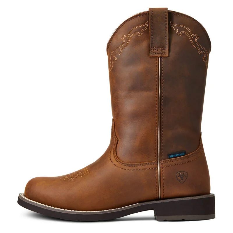 Ariat Ladies Delilah Round Toe Waterproof Boot 10040272 Two - Tone Shoe Design  