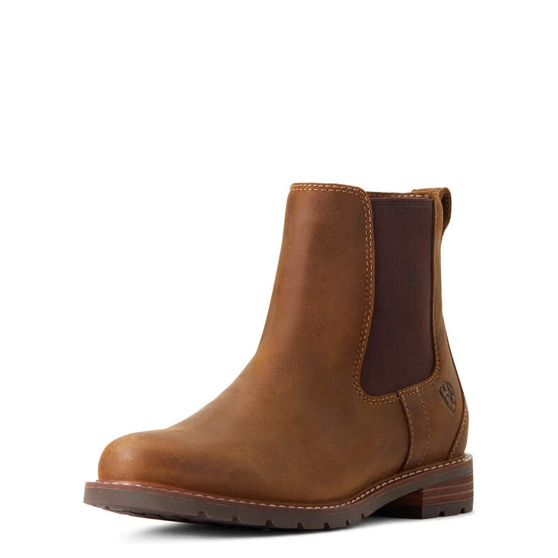 Ariat Ladies Wexford Waterproof Boot Weathered Brown 10033941 Moccasin Soft - Sole Style Ariat Ladies Wexford Waterproof Boot Weathered Brown 10033941 Moccasin Soft - Sole Style