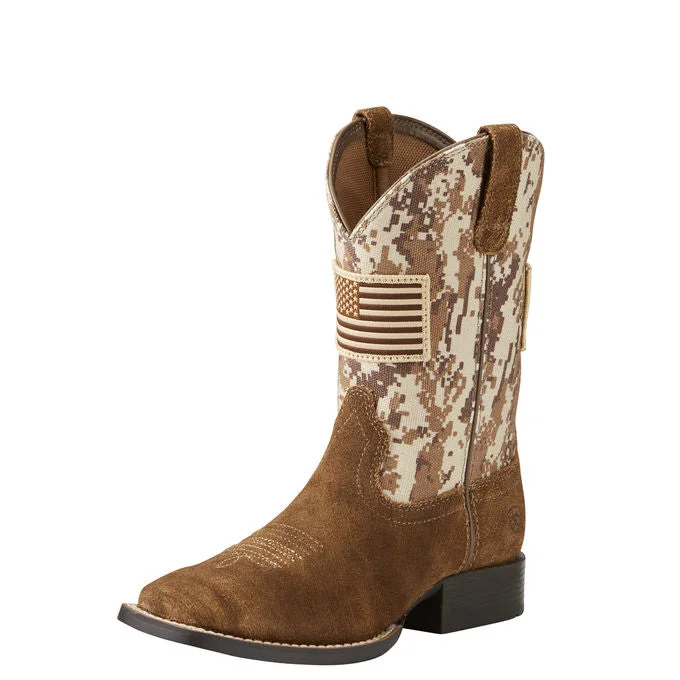 Ariat Kids Patriot Western Boot 10019913 Moccasin Soft - Sole Style  