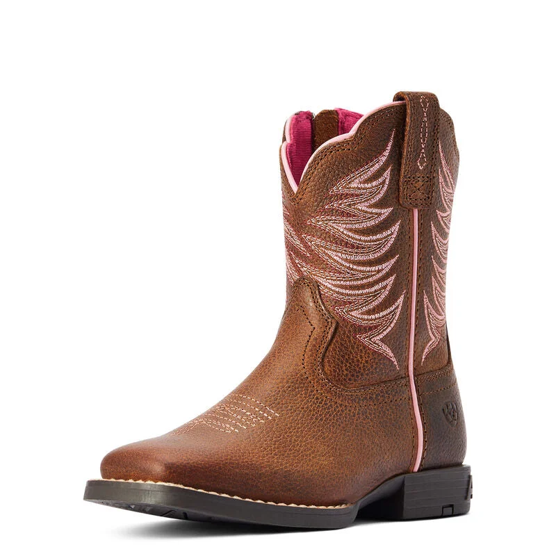 Ariat Kids Firecatcher Western Boots 10042415 Single - Buckle Monk Look  