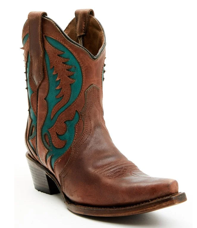 Circle G Ladies Inlay Western Snip Toe Bootie-L6091 Skateboarding Sneaker Style  
