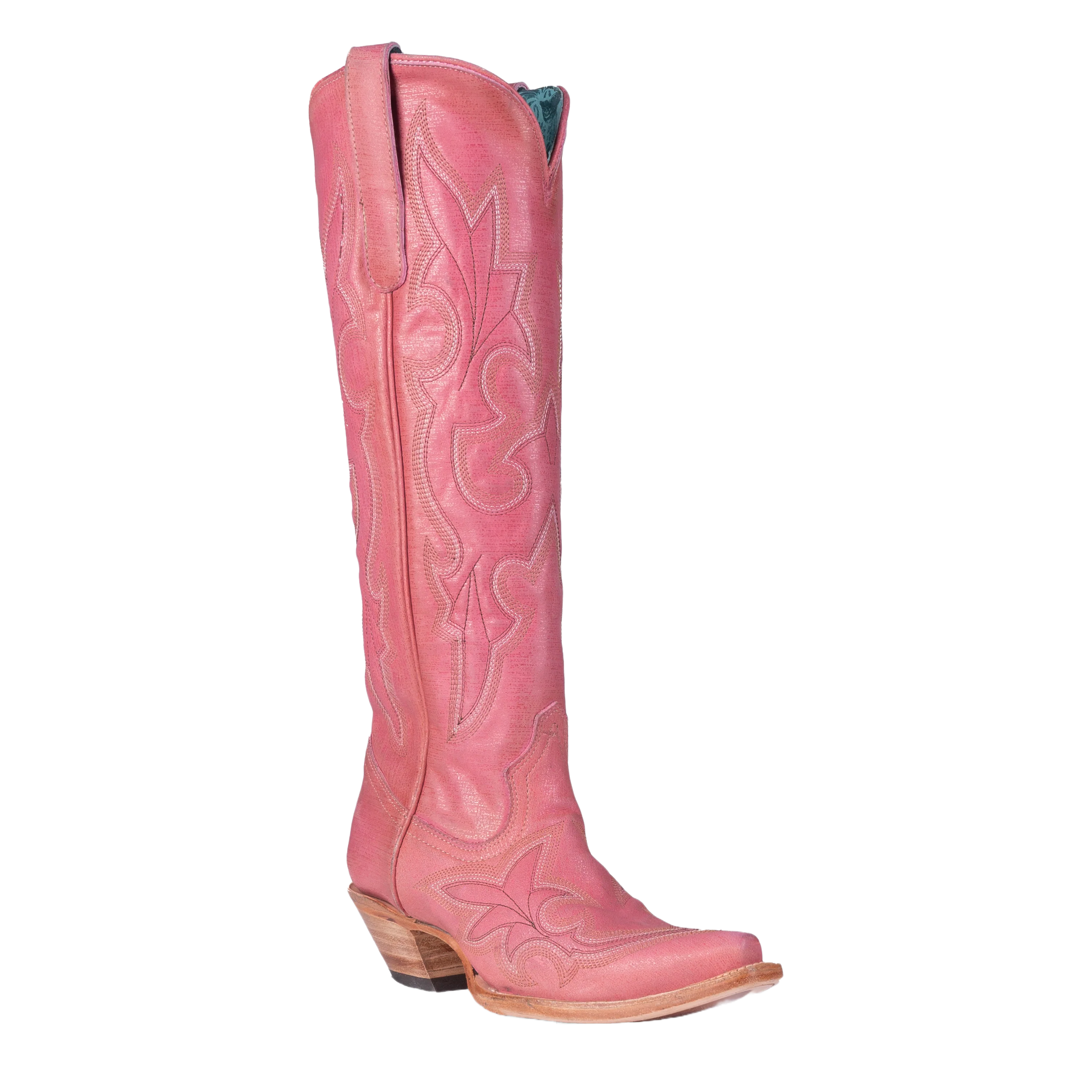 Corral Ladies Embroidered Tall Pink Western Boots A4434 Smart - Shoe Functionality Style  