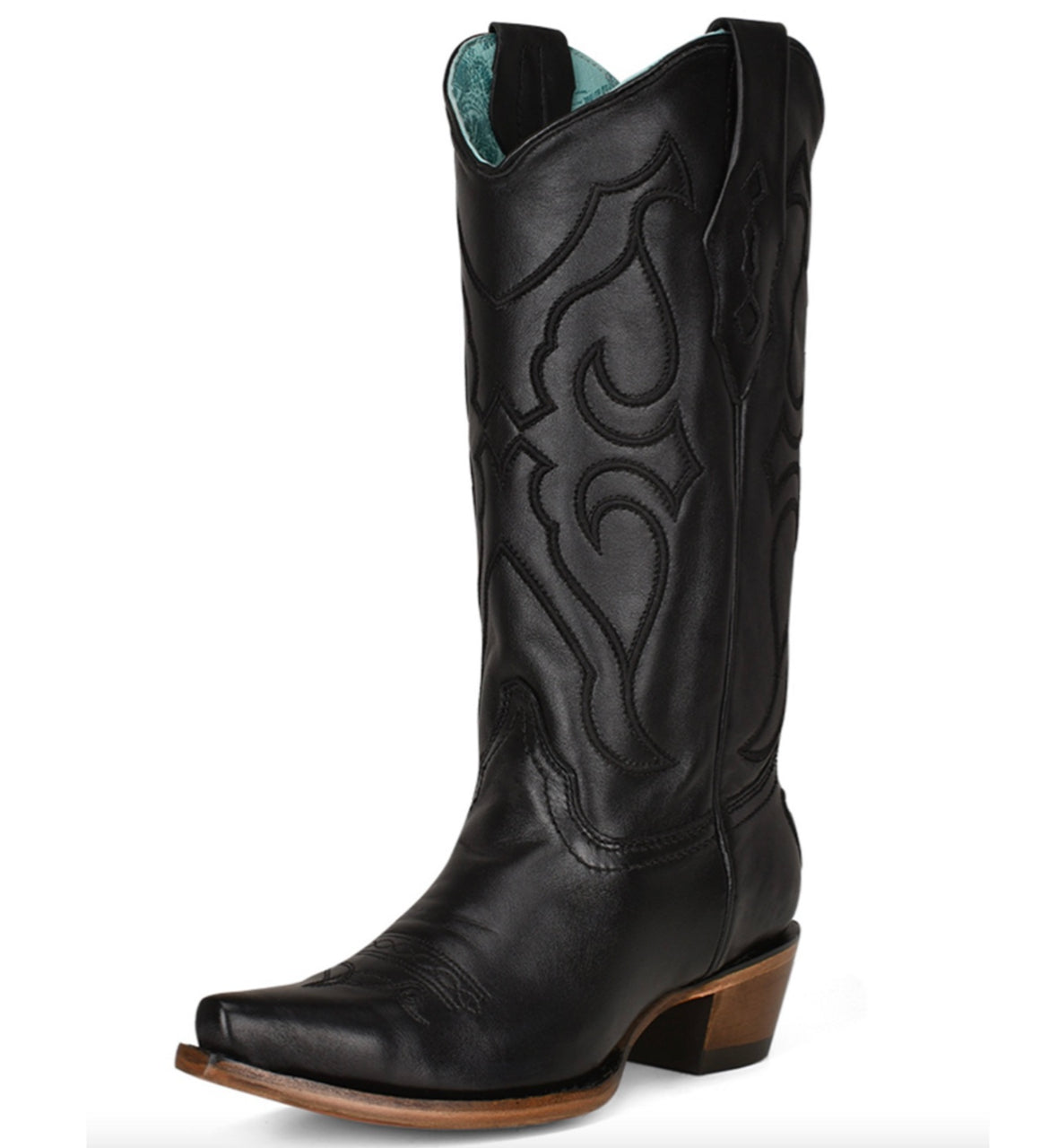 Corral Ladies Black Matching Stitch Inlay Boots Z5072 Brogue Oxford Aesthetic 