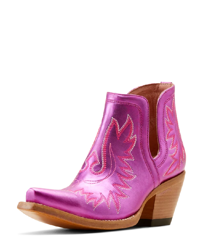 Ariat Ladies Dixon Western Boot Electric Raspberry 10050875 Glow - in - the - Dark Shoe Design  