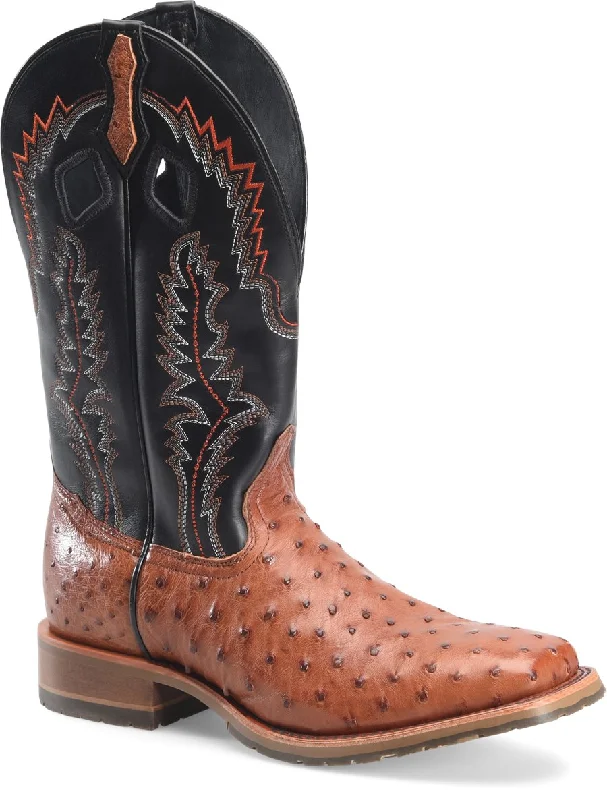 Double H Men's Cason Exotic Full Quill Wide Square Toe Boot DH7024 Artisan - Crafted Loafer Style  