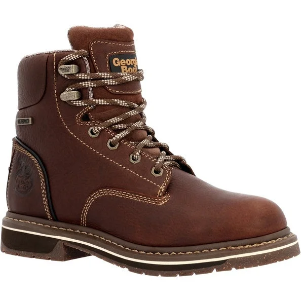 Georgia Boot Ladies 6''inch Work Boots GB00514 Paisley Print Shoe Design  