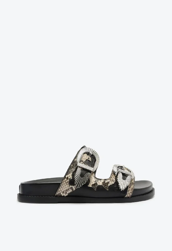 Harper Sporty Leather Sandal Ivy League Loafer Look 