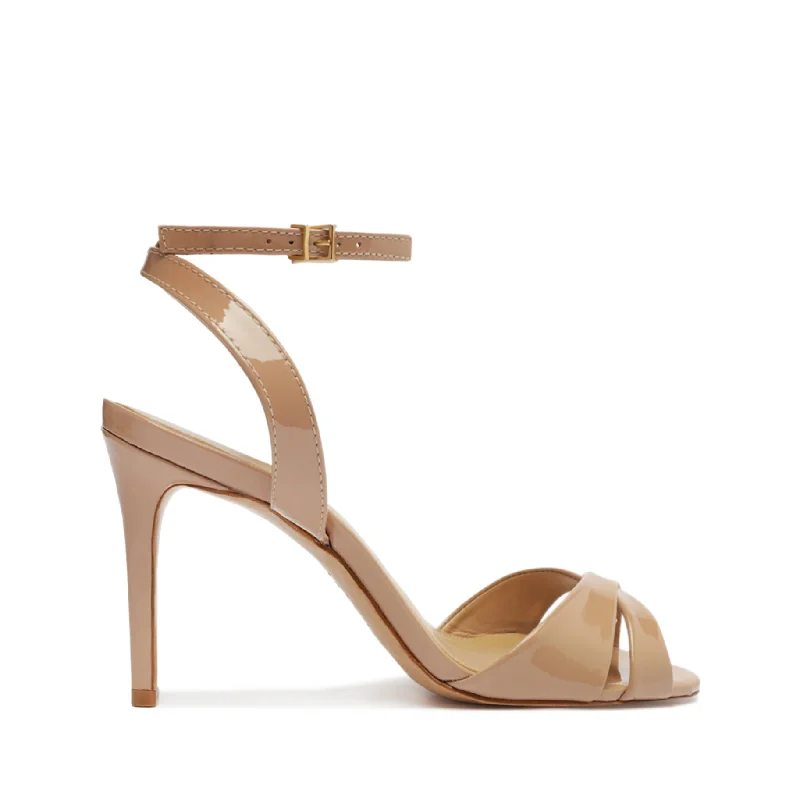 Hilda Patent Leather Sandal Lightweight Tennis Sneaker Look  