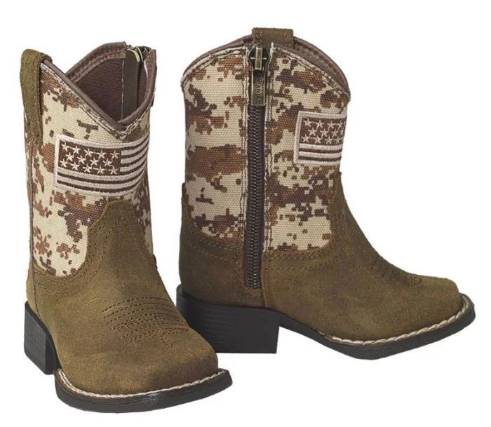 INFANT ARIAT PATRIOT LIL STOMPERS WESTERN BOOTS A441000644 Artisan - Crafted Loafer Style  