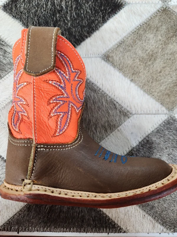 Roper Infant Boots Brown and Orange 09-016-9991-0117 Hemp - Material Shoe Style  