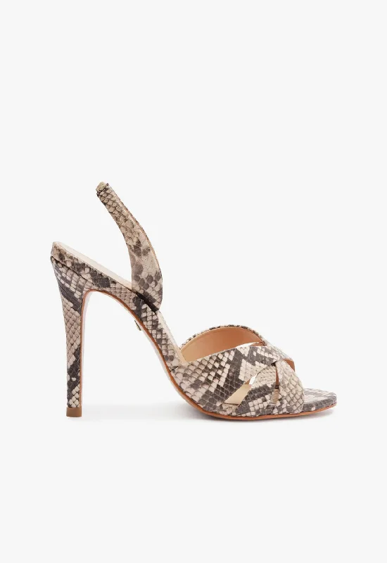 Keefa Sling Leather Sandal Single - Buckle Monk Look  