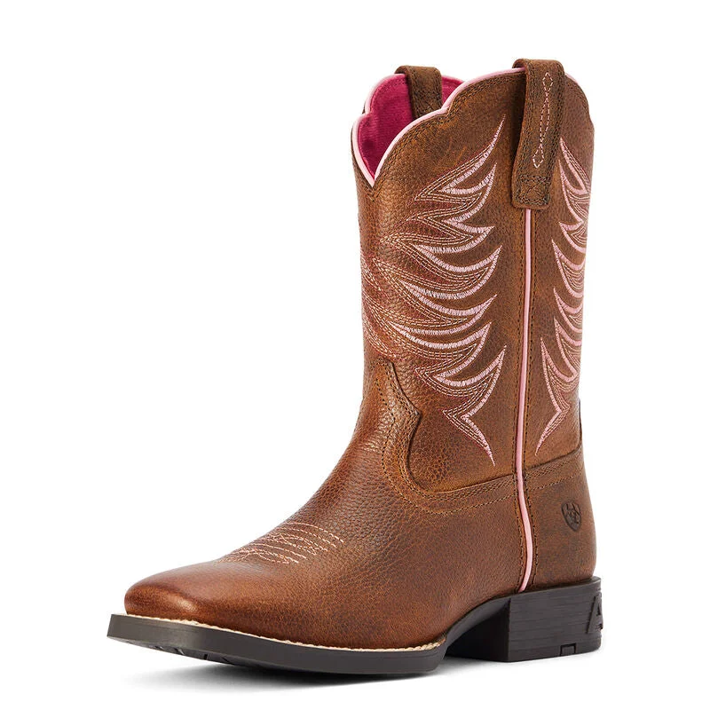 Ariat Kids Firecatcher Western Boots 10042413 Comfortable Derby Style  