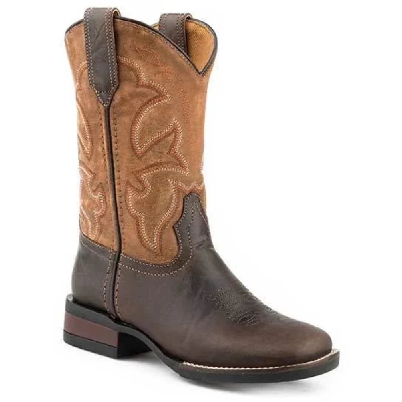 Roper Kids Monterey Boots Handcrafted 09-018-0911-2408 Inflatable Shoe Look 
